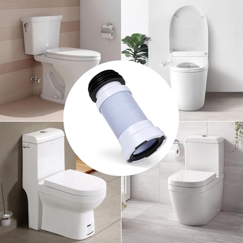 Pipe wc extensible à lèvres - Flexible - Diamètre de raccordement : 260 mm à 500 mm - Blanc - Réglable - Pour tuyau d'écoulement des toilettes – vue 7