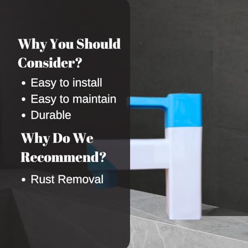 Image of PTMT Square White PVC Blue Crystal Plastic Water Tap /Long Body Plastic /Routing Tap /Washing Area /Kitchen Sink Tap /Bathroom Bib Cock for Hot & Cold Water /Basins Cock (Pack of, 6)