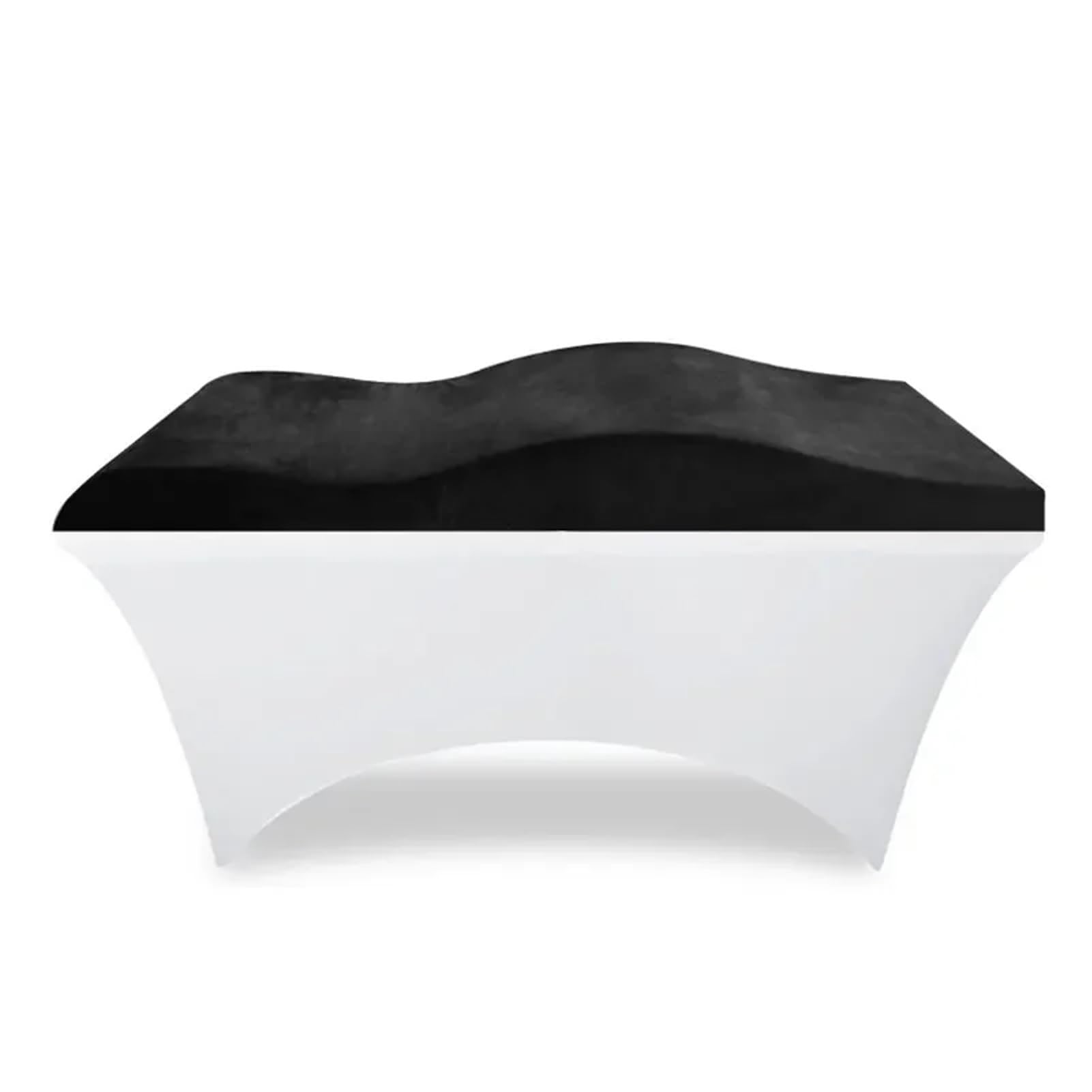 Lit cosmétique pour salon de coiffure, surmatelas en mousse à mémoire de forme, courbé pour cils, noir