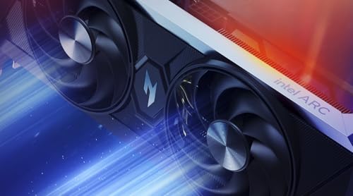 acer Carte graphique Nitro Intel Arc B570 10G OC GDDR6– 10GB VRAM GDDR6, HDMI, 3X DP - PCIe 4.0 – Double Ventilateur – Noir