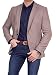 Produktbild Unbekannt Herren Sakko Tweed Look Schurwolle/Polyester klassisch Reverskragen Blazer Zweiknopf Jackett Anzug Slim Fit bequem, Größe 54, beige