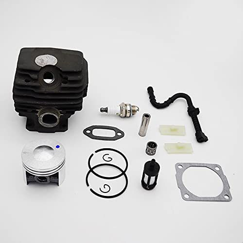 LILYY Pistón de Cilindro de 46mm, bujía de línea de Combustible Apta for Stihl 028 028AV, Piezas de Repuesto for Motosierra de jardín