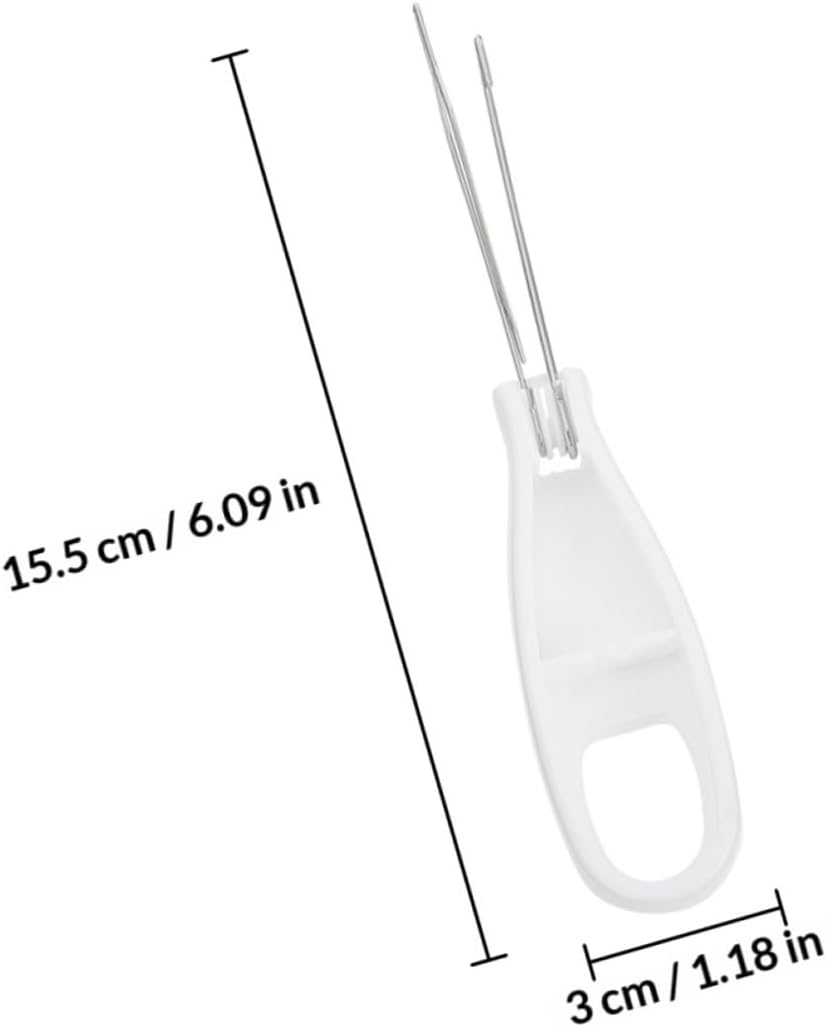 DOITOOL 2pcs Button Hook Helper Tool with Convenient Zipper Puller Manual Dressing Aid for Clothing Buttons and Coats for Daily Wear