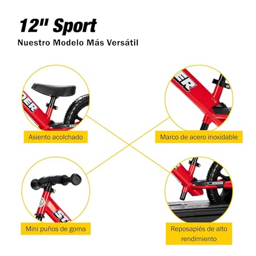 Image of Strider Sport 2-in-1 Rocking Bike - Helps Teach Baby How to Ride a Balance Bicycle - for Kids 6 Months to 4 Years-Easy Assembly, Tool-Free Adjustments