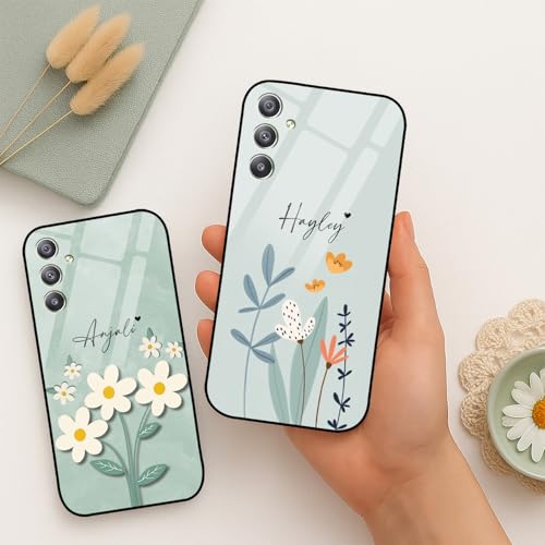 Image of COLORflow Back Cover Compatible with Samsung A34 5G | Floral Family Customized | Shockproof TPU Bumper with Camera Protection Back Cover Compatible with Samsung Galaxy A34 5G