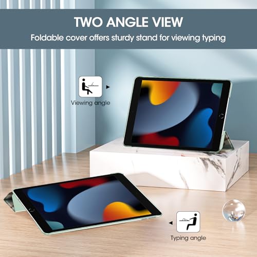 Image of ProCase for iPad 9th / 8th / 7th Generation Case 10.2 Inch (2021 /2020 /2019 Release), 10.2 iPad Case 9th / 8th / 7th Gen Cover, Slim Smart Cover with Translucent Hard Shell Back -CamoNavy