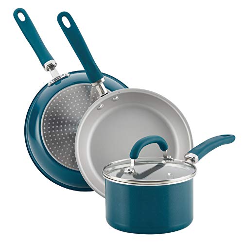 Rachael Ray Create Delicious Nonstick Cookware Pots And Pans Set, 13 Piece, Teal Shimmer #TOP7