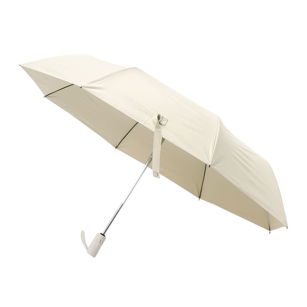 アイモハ uvカット 日傘 折りたたみ 晴雨兼用 傘 レディース メンズ コンパクト 晴雨兼用 UVカット 8本骨 コンパクト ジャンプ傘 自動開閉 折りたたみ傘(ベージュ) FREE