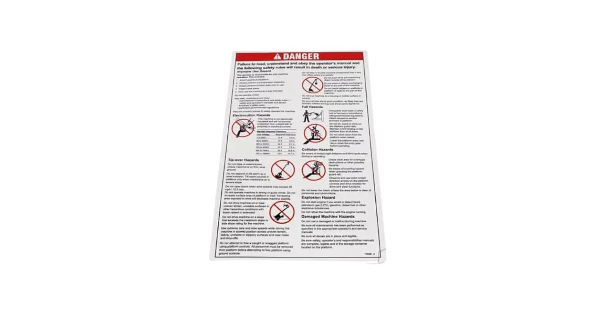 Amazon.com: Sourcefy 114389GT OEM Decal Label Danger General
