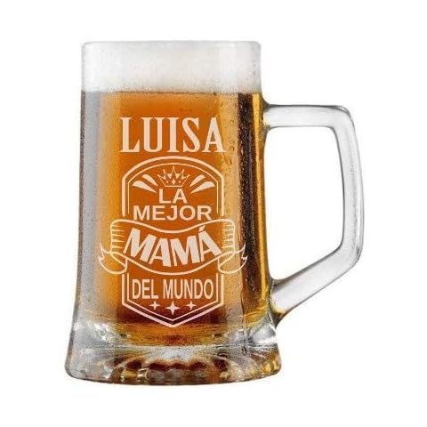 Jarra de Cerveza Personalizada MAMÁ BANDA CON CORONA Cover