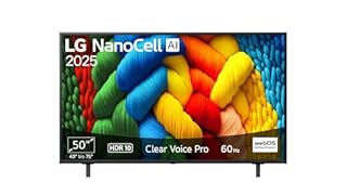 LG 50NANO80A6B TV 50 Zoll (127 cm) 4K NanoCell AI TV (α7 Gen8 4K AI Prozessor, webOS 25, 60Hz) [Modelljahr 2025]