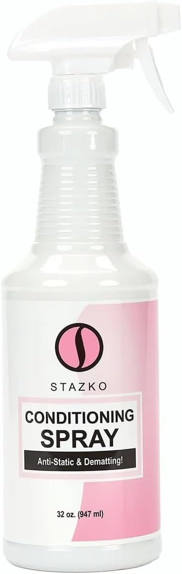 MPP Dog and Cat Conditioning Spray Gentle Anti Static Dematting for All Fur Types (32 oz), clear