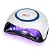 Produktbild Nageltrockner, Uv Lampe FüR GelnäGel, 168w UV Nagel Lampe mit 4 Timer, Auto Sensor, LCD Display, Led/Uv Nageltrockner Lampe FüR ManiküRe,PediküRe, Haus und Salon,Blau