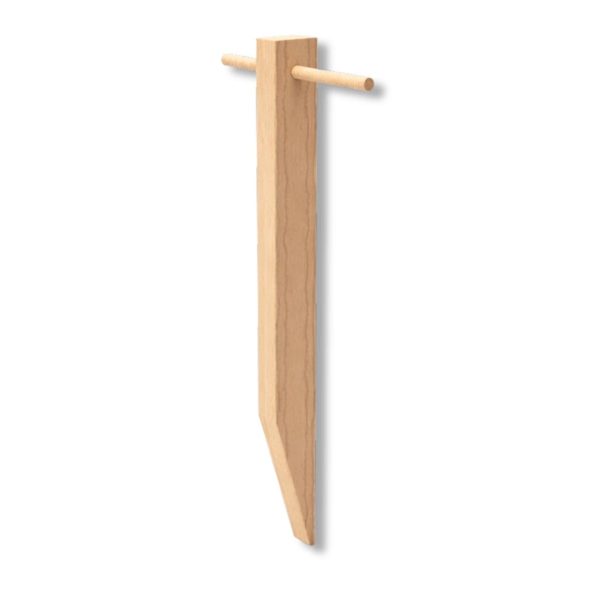 Set di 60 picchetti di fissaggio in legno di pioppo per tela di pacciamatura - Ancoraggio suolo autorodegradabile giardino orto, fissaggio telone pacciamatura