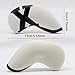 Kqcibz Golf Iron Covers,Neoprene Golf Iron Covers Set,Golf Club Covers for Iron Club Fit All Golf Iron Cover,D, white