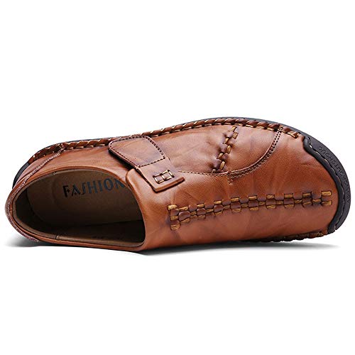 UPIShi Leather Mens Casual Slip-On Driving Loafers Oxford Walking Boat Sneaker Shoes4