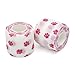 KEQCQE Self Adhesive Bandage Wrap Animal Cohesive Bandage Self Adherent Wrap First Aid Tape for Dogs Cats Horses Birds & Wrist Healing Ankle Sprain (2 Inch White Print 6 Rolls)