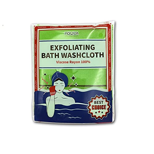 8-pcs-Asian-Exfoliating-Bath-Washcloth-Red-Green