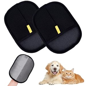2Pcs Double-Sided Pet Grooming Gloves, Hands ...