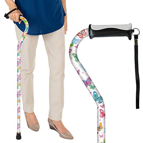 Vive Walking Cane - for Men & Women - Portable, Adjustable Offset Balance