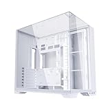 LIANLI 背面コネクトATX対応ミドルタワーPCケース O11 Vision Compact White 背面コネクトATX/E-ATX（幅280mm以下） / ATX/Micro ATX/Mini-ITX規格対応 ビジョンモード/メッシュパネルモード選択可能 日本正規代理店品