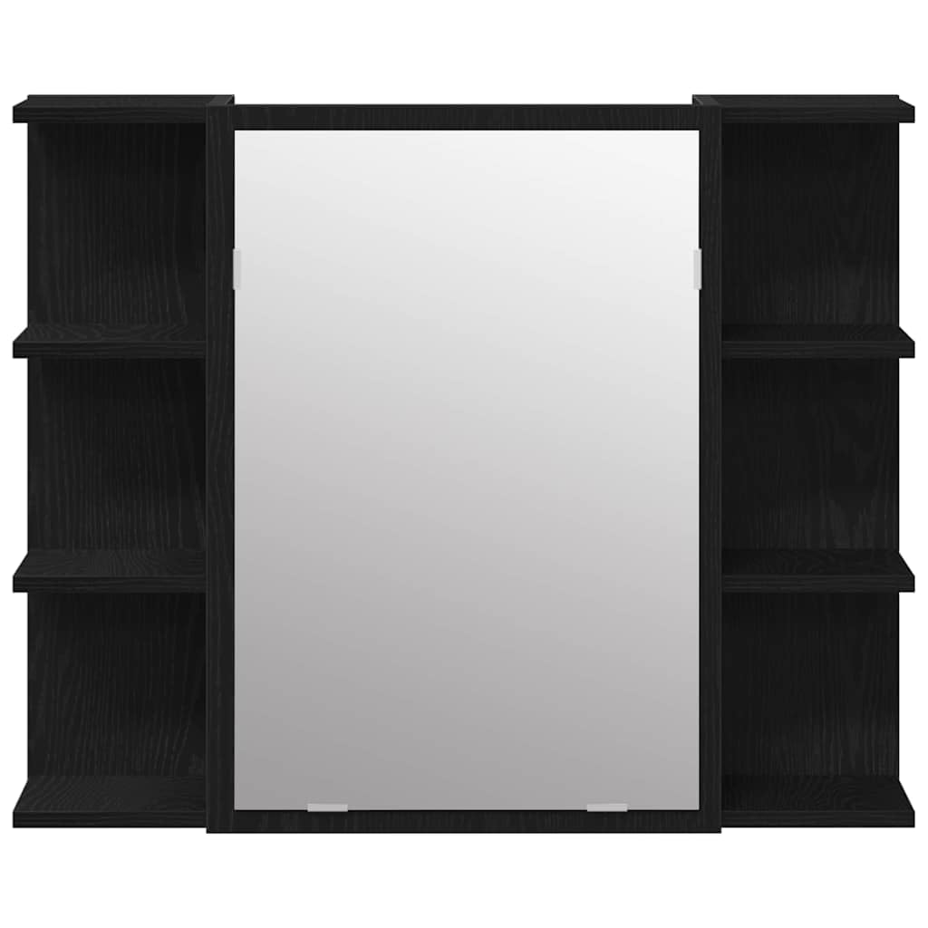 Juego de Muebles de baño 4 pcs Negro 30 x 30 x 179,5 cm,Conjuntos de Muebles,Muebles de baño,69.8kg-3333047
