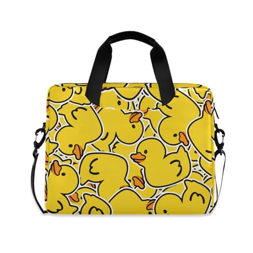 Maletín para portátil con diseño de pato amarillo, 13-15.6 pulg. miniatura 1