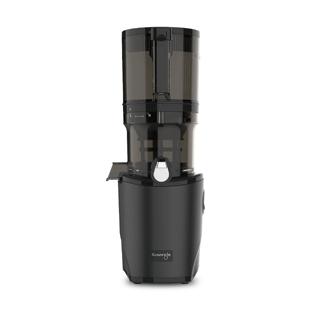 Kuvings AUTO8 Entsafter – Pflegeleichter Slow Juicer mit 2L Fassungsvermögen und 200W Motor ideal für Obst, Gemüse (Schwarz)_KHS-860SE