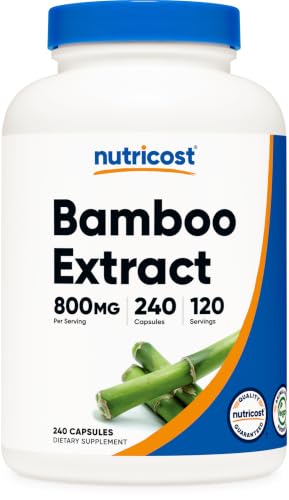 Nutricost Bamboo Extract (400mg) 240 Capsules Vegan Gluten-Free GMO-Free