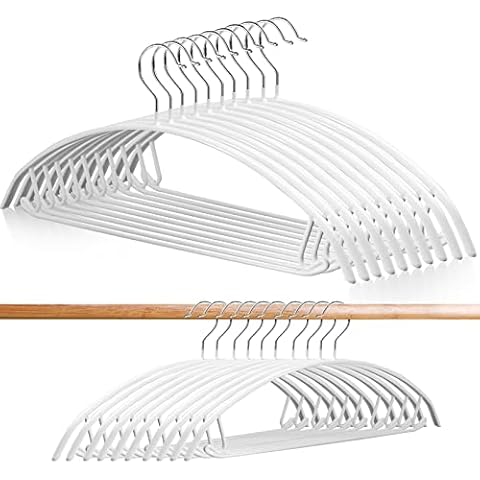 10 Stück Kleiderbügel,42cm Metall Kleiderbügel Cover