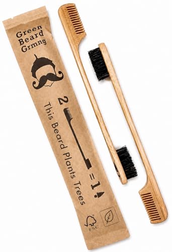 Sapling Mustache Brush & Comb 2-Pack