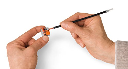 WAGO 221-412 | 2-Conductor Compact Splicing Connectors, Electrical Wire Connectors for easy & reliable connection, Lever-actuated Electrical Connectors, Suitable for all wires upto 4 mm² - Pack of 100 - Image 4