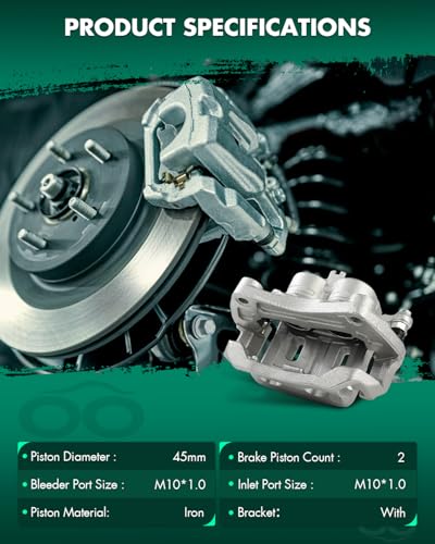 Image of SCITOO Front Brake Calipers With Bracket 19B2870B 19B2871B Compatible For INFINITI For EX35 2008-2012,For INFINITI For EX37 2013,For INFINITI For G25 2011-2012,For INFINITI For G35 2007-2008