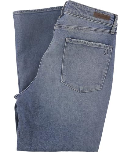 Articles of Society Womens Kate Straight Leg Cropped Jeans, Blue, 292