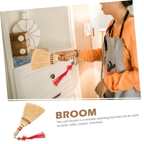 BESTYASH Handgefertigter Maisbesen mit Kurzem Griff Robuster Desktop Reinigungsbesen für Zuhause zum Staubwischen von Möbeln Autos und Reinigungswerkzeug – Bild 7