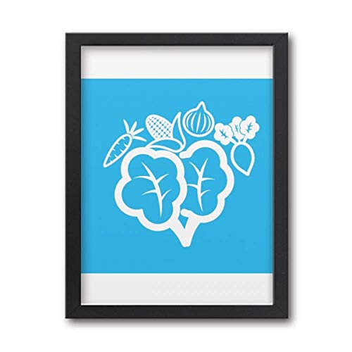 offbb Marco de pintura artística con combinación de verduras, rábano, cebolla, maíz, decoración de exposición, decoración del hogar