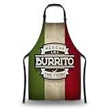 Olikked Malschürze für Damen, mexikanischer Burrito, Grillschürzen für Herren, für Küche, Kochen, Restaurant, Grillen, Malerei, Basteln, Gartenarbeit, 68,6 cm (B) x 78,7 cm (H), wasserdichte Schürzen