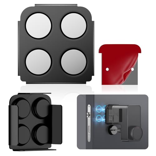 ACE LIGHTING 【N52磁石4枚採用】 For SwitchBot スマートロック プロ 専用 取付用マグネットプレート スイッチボット スマートロックプロに適合する磁石対応化キット ドアを傷つけず SwitchBot ロック pro アクセサリー 3Mテープ跡ゼロ 簡単取付