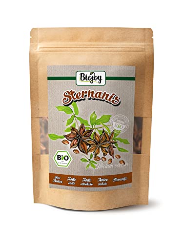 Biojoy Anís estrellado entero BÍO (100 g), adecuado para la preparación té e infusión (Illicium verum)
