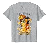 16 PIÈCES LK031 Disney T-shirt graphique du Roi Lion Pride Land T-Shirt, Enfant, Gris Chiné, 8 ans