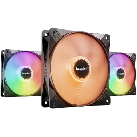 be quiet! Light Wings LX 120mm PWM high-Speed PC Case Fan | Black | Triple-Pack |BL124 Cover