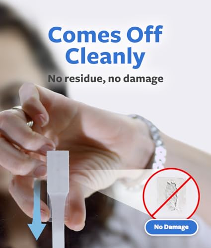 Image of 3M Command Toothbrush Wall Hook, Drill- Free, Paint Damage Free, Heavy Duty, Holds up to 1 kg, Great for Bathroom Wall, Suitable for Toothbrush, Make up Tools