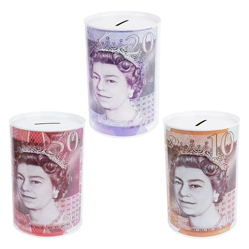 Navoys Money Tin - Queen Elizabeth Design - 15m x 10cm