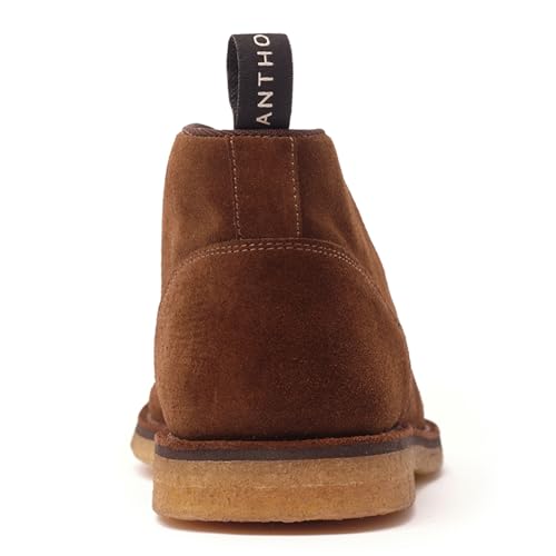 Anthony Veer George Ankle Chukka Boots for Men | Lace-up Mid-Top | Made with Premium Calfskin Suede | Original Crepe Outsole & Removable Leather Cushioned Footbed3