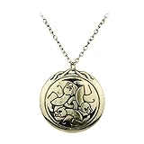 KKOTYT Triple Bears Necklace The Brave Merida Inspired Pendant Gift for her Love Necklace Copper, 25, Silver