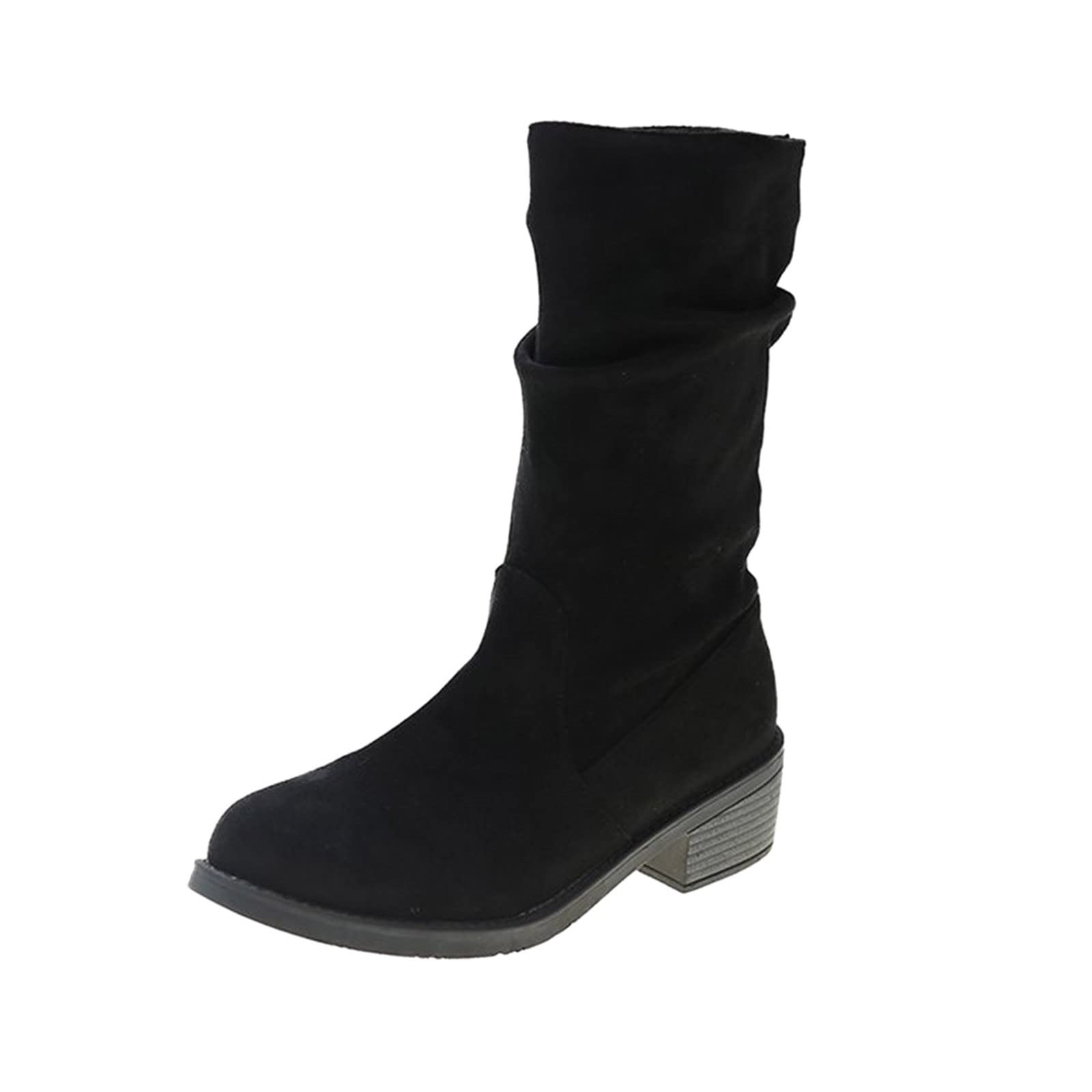 Bmkktopwomens Black Heeled Ankle Boot Wedge Trainers For Women