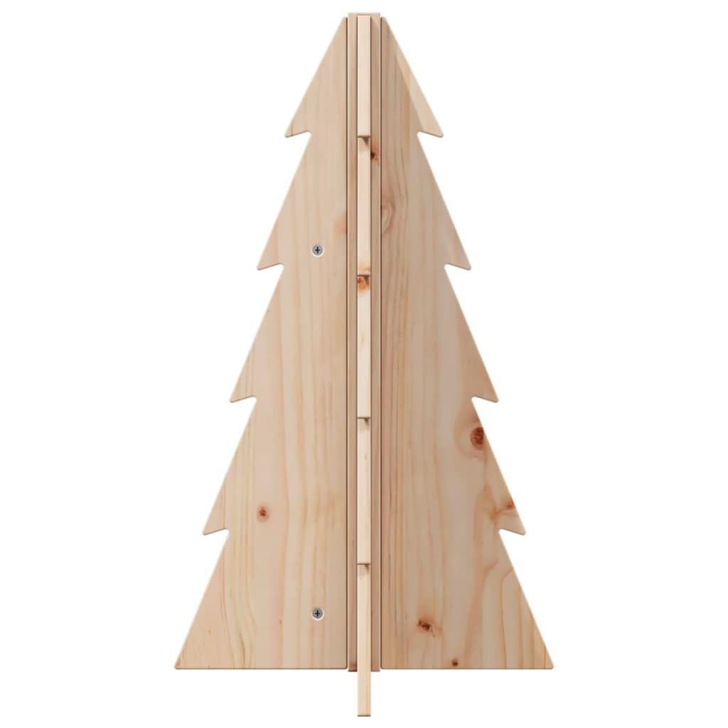 Árbol de Navidad de madera para decorar, 69,5 cm, madera maciza de pino, árbol de decoración DIY para ambiente festivo de Navidad, interior