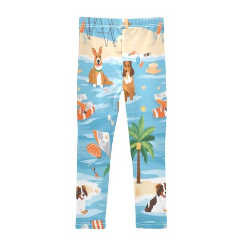 Bolaz Toddler Girls Leggings Printed Yoga Pants Leggings Coconut Tree Dog for Kids2