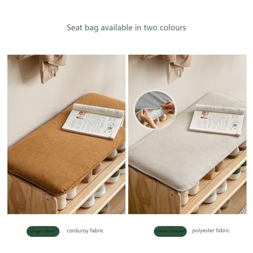 Banc avec siège rembourré pour ne plus encombrer l'entrée avec les chaussures