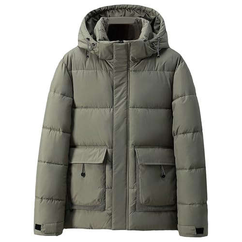 Chaqueta de plumón para hombre plegable y ligera que aísla del frío